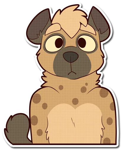 😶 Стикер «Spotted Hyena» для Telegram
