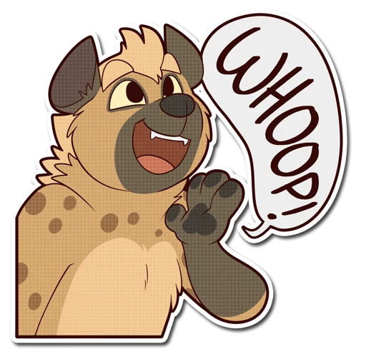 🗯 Стикер «Spotted Hyena» для Telegram