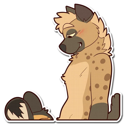 💦 Стикер «Spotted Hyena» для Telegram