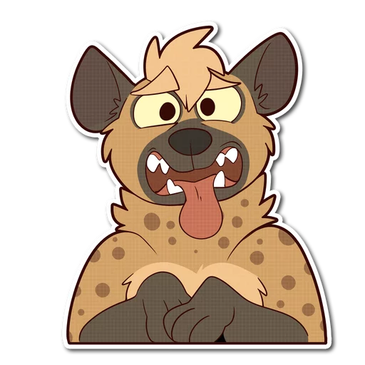 Стикерпак Spotted Hyena для Telegram