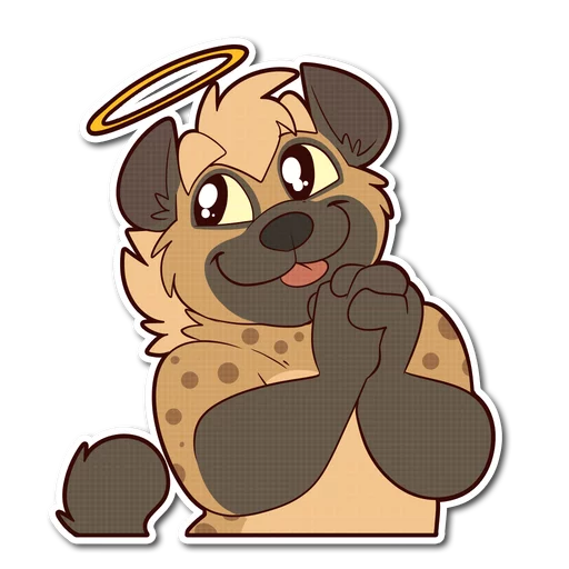 😇 Стикер «Spotted Hyena» для Telegram