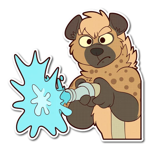 💦 Стикер «Spotted Hyena» для Telegram