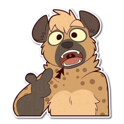 🍽 Стикер «Spotted Hyena» для Telegram