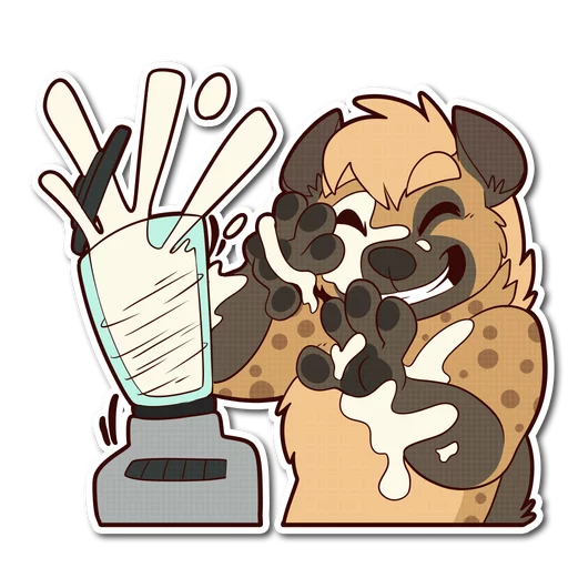 💦 Стикер «Spotted Hyena» для Telegram