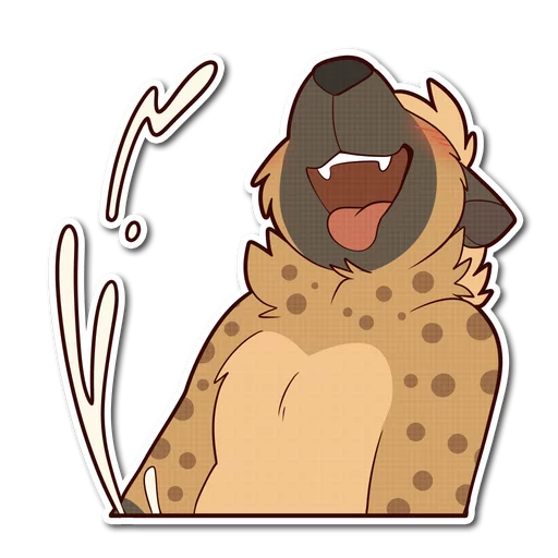 💦 Стикер «Spotted Hyena» для Telegram