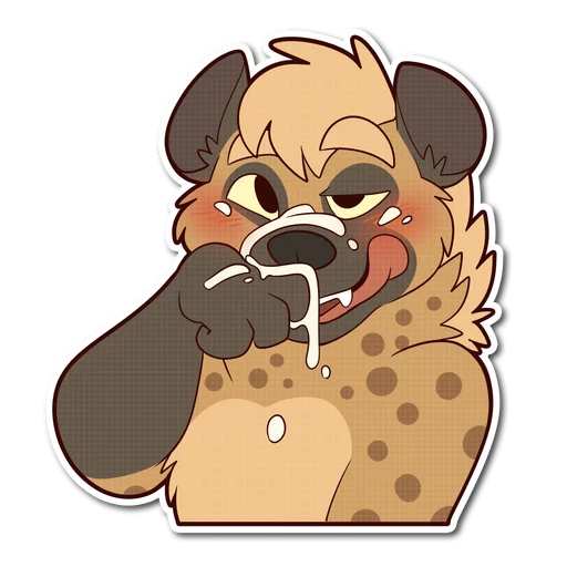 💦 Стикер «Spotted Hyena» для Telegram