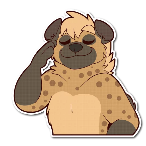😌 Стикер «Spotted Hyena» для Telegram