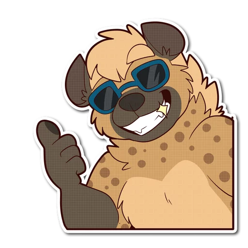 👍 Стикер «Spotted Hyena» для Telegram