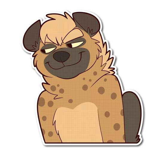 😏 Стикер «Spotted Hyena» для Telegram