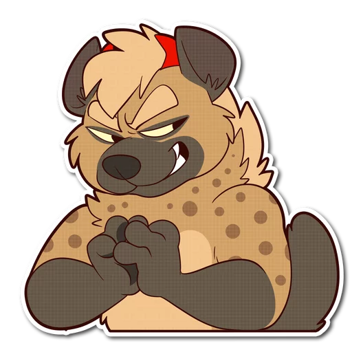 😈 Стикер «Spotted Hyena» для Telegram