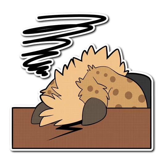 😵 Стикер «Spotted Hyena» для Telegram