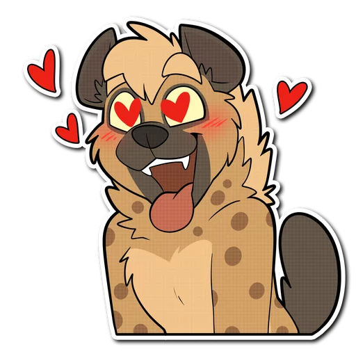 😍 Стикер «Spotted Hyena» для Telegram