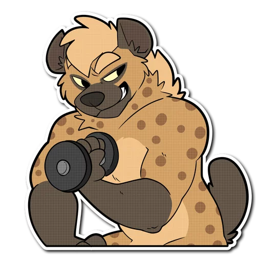 💪 Стикер «Spotted Hyena» для Telegram
