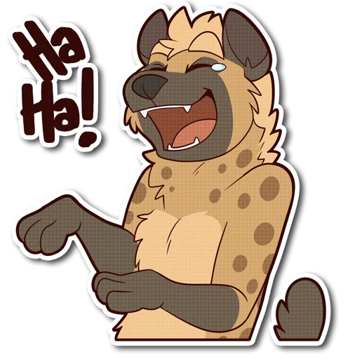 😂 Стикер «Spotted Hyena» для Telegram
