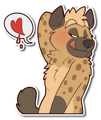 😘 Стикер «Spotted Hyena» для Telegram