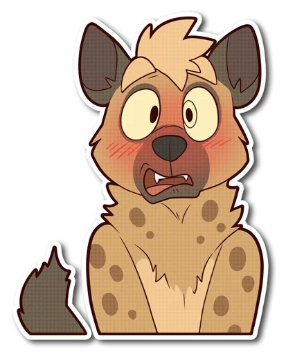 😳 Стикер «Spotted Hyena» для Telegram
