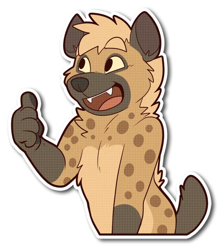 👍 Стикер «Spotted Hyena» для Telegram