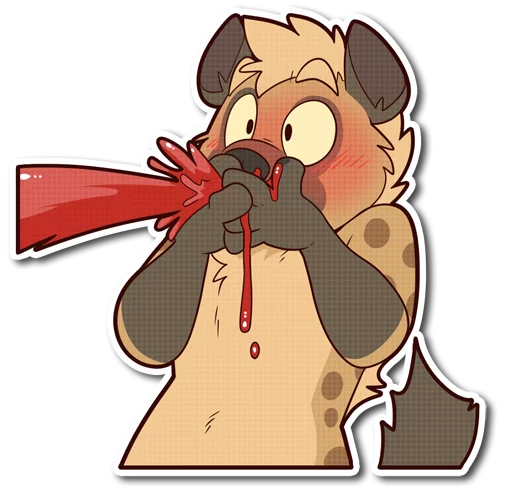 😳 Стикер «Spotted Hyena» для Telegram