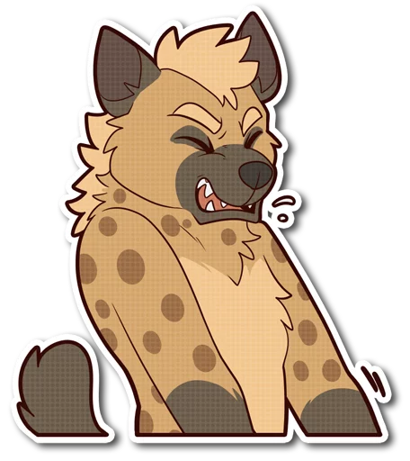 💦 Стикер «Spotted Hyena» для Telegram