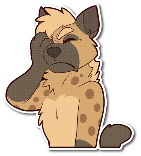 😣 Стикер «Spotted Hyena» для Telegram