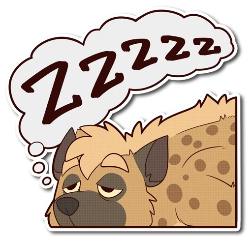 💤 Стикер «Spotted Hyena» для Telegram