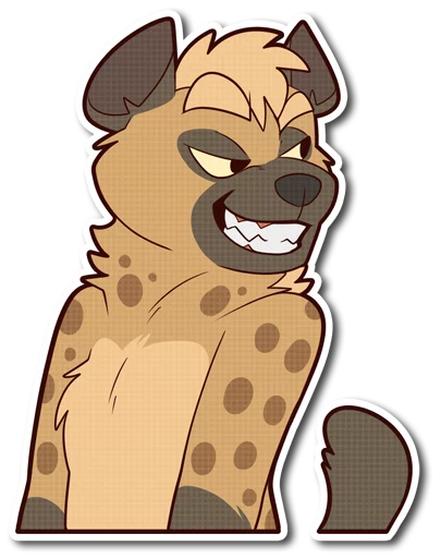 😁 Стикер «Spotted Hyena» для Telegram