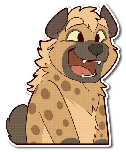 😃 Стикер «Spotted Hyena» для Telegram