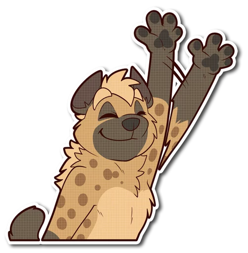 👋 Стикер «Spotted Hyena» для Telegram