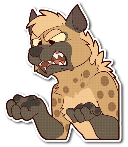 😤 Стикер «Spotted Hyena» для Telegram