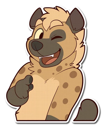 😉 Стикер «Spotted Hyena» для Telegram