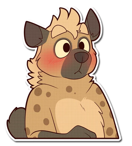 😳 Стикер «Spotted Hyena» для Telegram