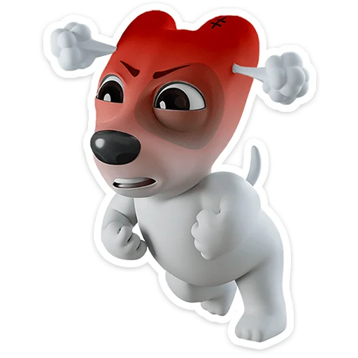 🐶 Стикер «Спотти в 3D» для Telegram