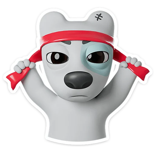 🐶 Стикер «Спотти в 3D» для Telegram