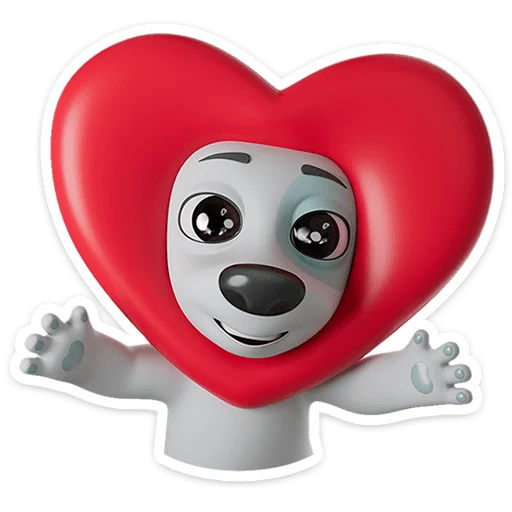 🐶 Стикер «Спотти в 3D» для Telegram