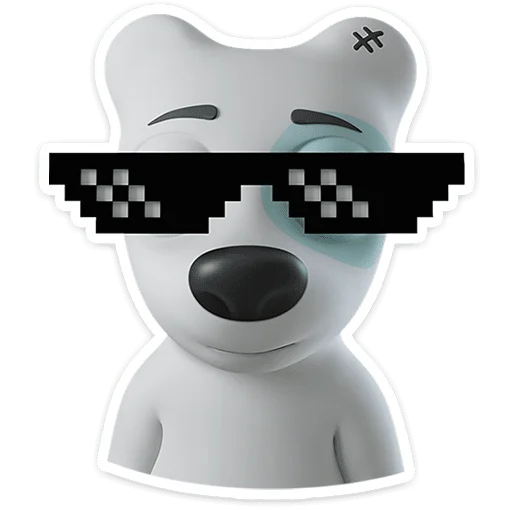 🐶 Стикер «Спотти в 3D» для Telegram