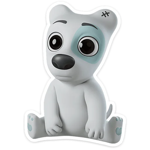 🐶 Стикер «Спотти в 3D» для Telegram