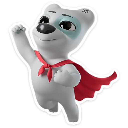 🐶 Стикер «Спотти в 3D» для Telegram