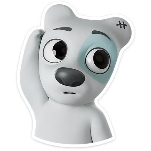 🐶 Стикер «Спотти в 3D» для Telegram
