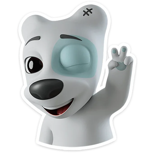 🐶 Стикер «Спотти в 3D» для Telegram