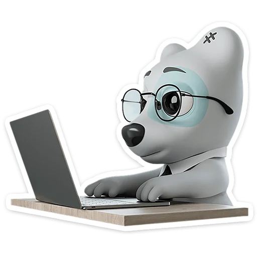 🐶 Стикер «Спотти в 3D» для Telegram