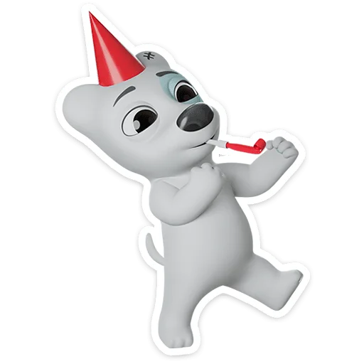 🐶 Стикер «Спотти в 3D» для Telegram