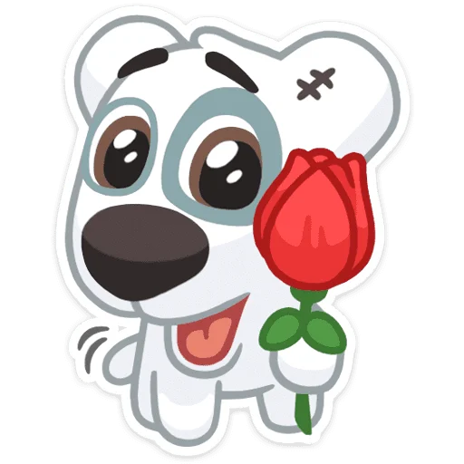 🌹 Стикер «Спотти» для Telegram