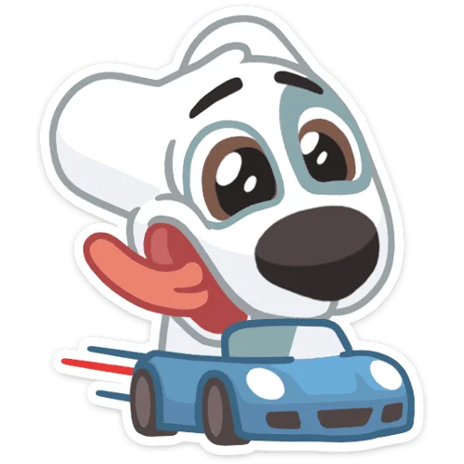 🚘 Стикер «Спотти» для Telegram