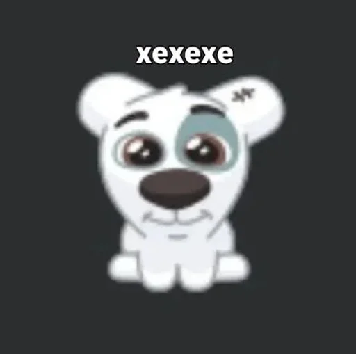 🙂 Стикер «Спотти с надписями» для Telegram