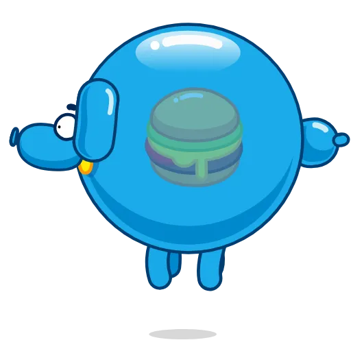 🍔 Стикер «С Праздником» для Telegram