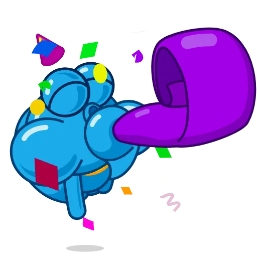 🥳 Стикер «С Праздником» для Telegram