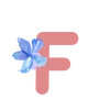 🌷 Эмодзи «Буквы с цветочками, русские и английские» для Telegram