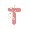 🌷 Эмодзи «Буквы с цветочками, русские и английские» для Telegram
