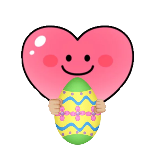 ☺️ Стикер «Spring & Easter Heartfaces» для Telegram