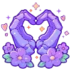 Стикер 4 spring flowers